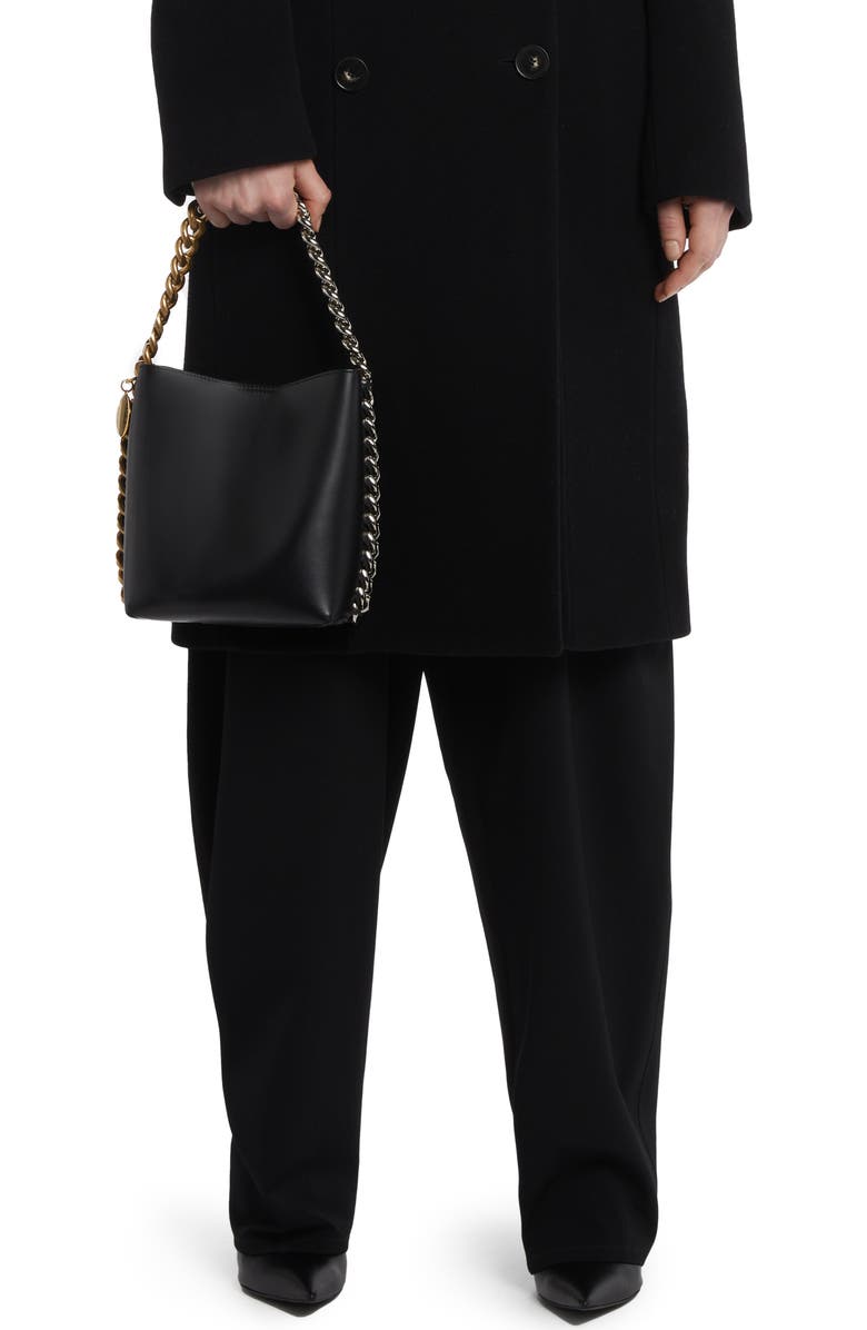 Stella McCartney Frayme Faux Leather Bucket Bag, Alternate, color,