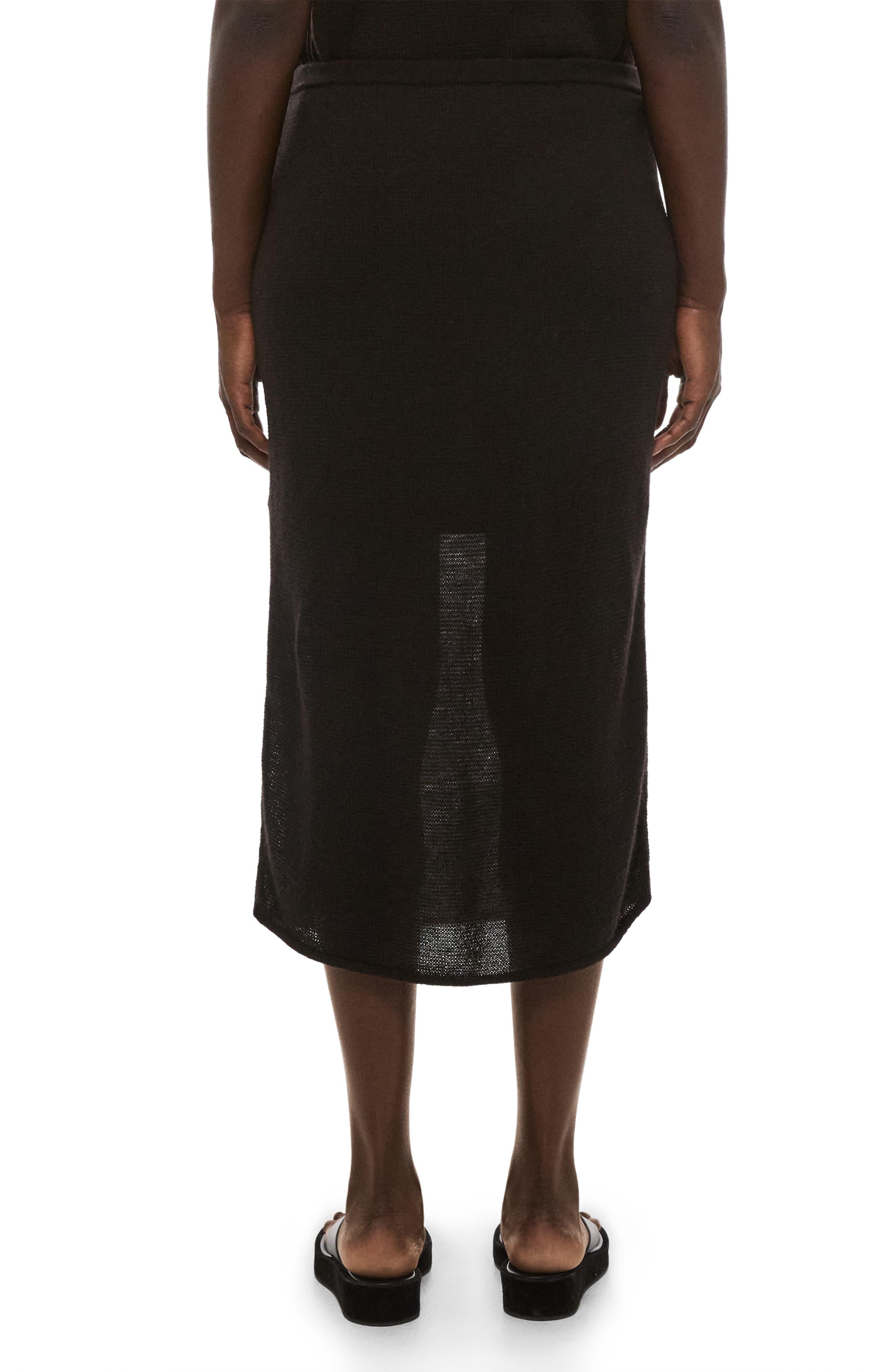 Merino Wool Blend Midi Sweater Skirt - image 2