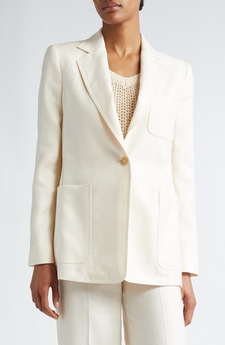 Max Mara Boemia Linen Suiting Blazer, Alternate, color,