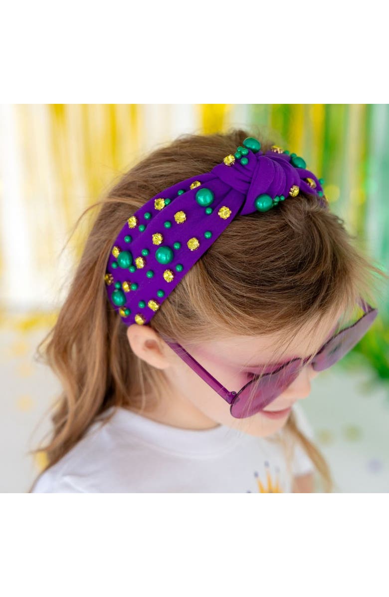 Sweet Wink Mardi Gras Gemstone Headband, Alternate, color, 