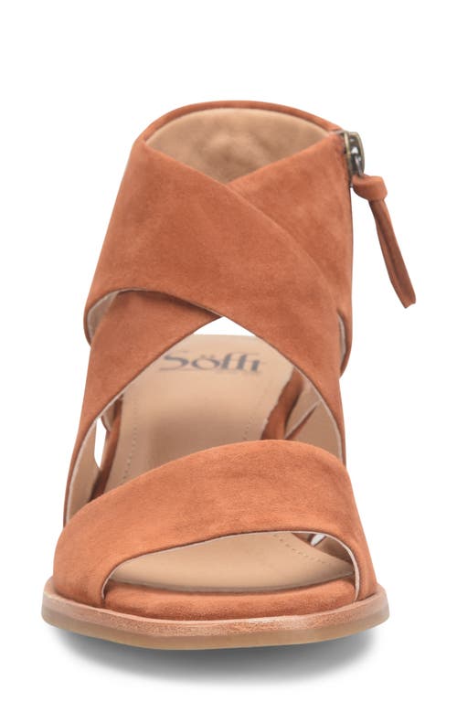 Söfft Camille Strappy Sandal In Russet Brown
