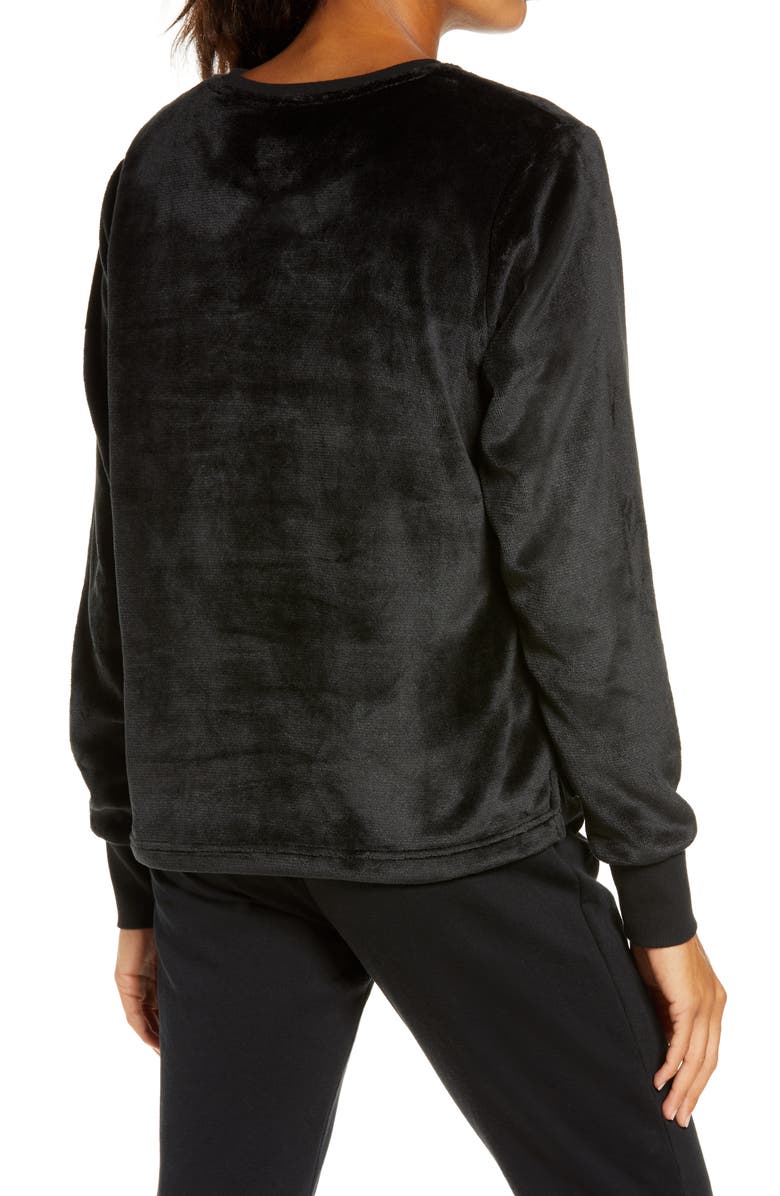 UGG<sup>®</sup> High Pile Double Face Fleece Crewneck Top, Alternate, color,