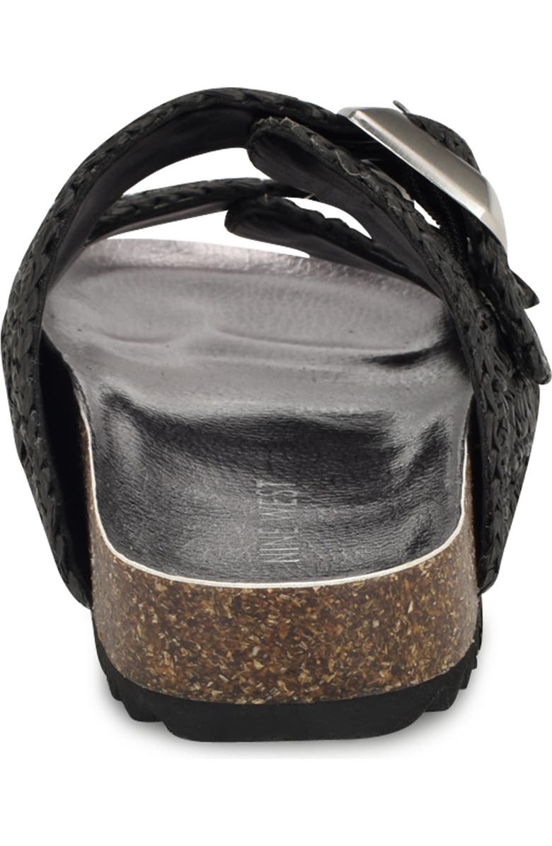 Nine West Tenly Raffia Slide Sandal, Alternate, color,