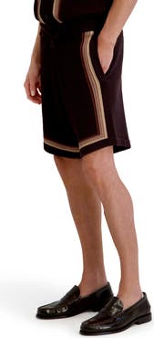 KARL LAGERFELD PARIS Sweater Knit Stripe Shorts