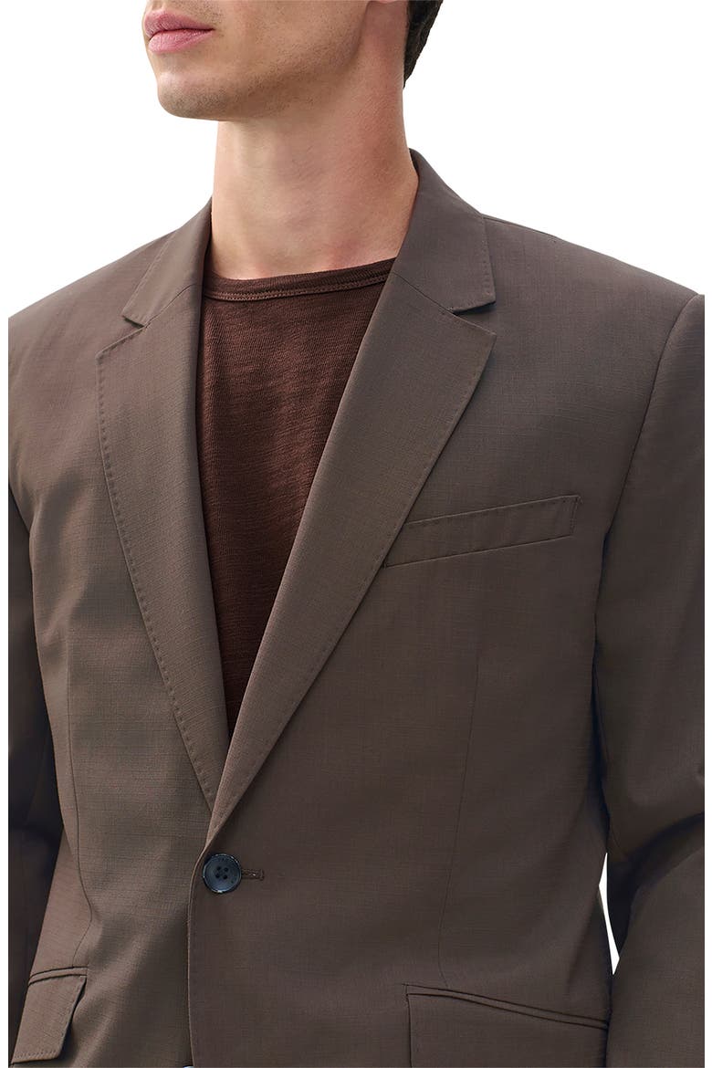 Butler Wool Blend Ripstop Suit Jacket, Alternate, color, STONEWALL