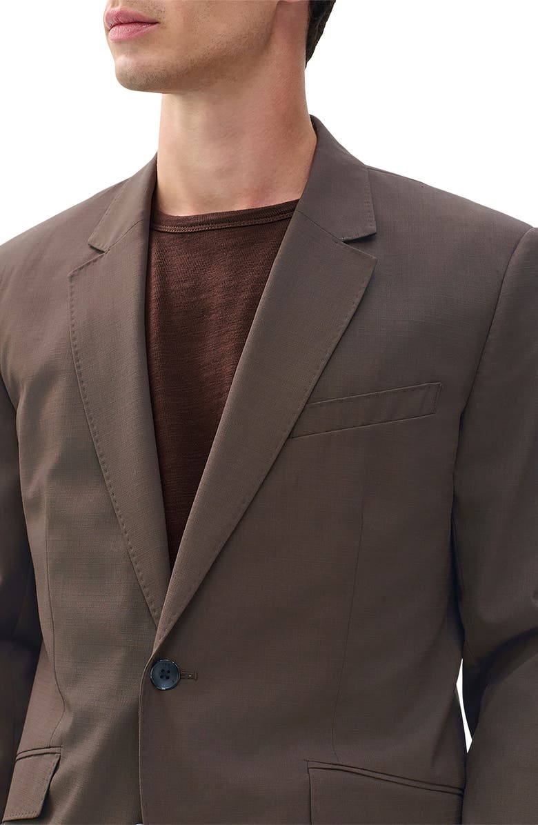 rag & bone Butler Wool Blend Ripstop Suit Jacket, Alternate, color, Stonewall