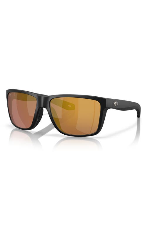 Costa Del Mar Broadbill Ii 58mm Polarized Rectangular Sunglasses In Brown
