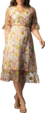 Kiyonna Wildflower Embroidered Dress