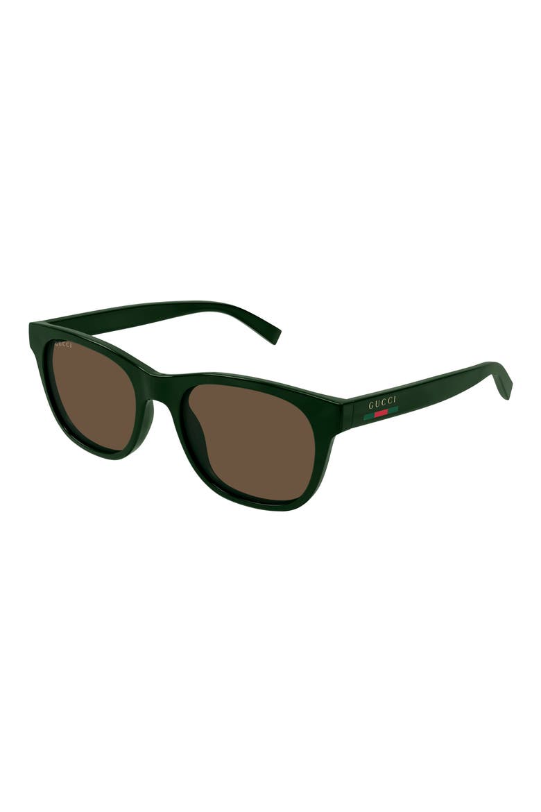 54mm Round Sunglasses, Alternate, color, GREEN