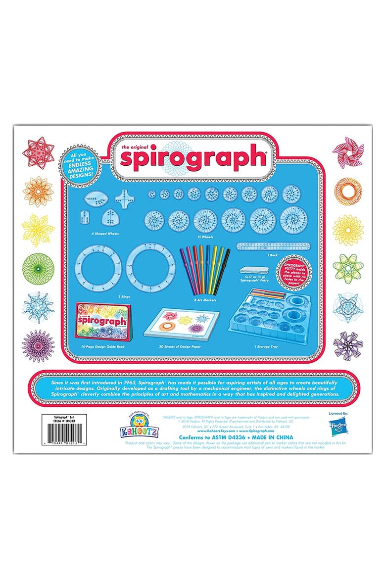 The Original Spirograph Drawing Kit w/ Markers & Guide Book, Alternate, color, Multicolored