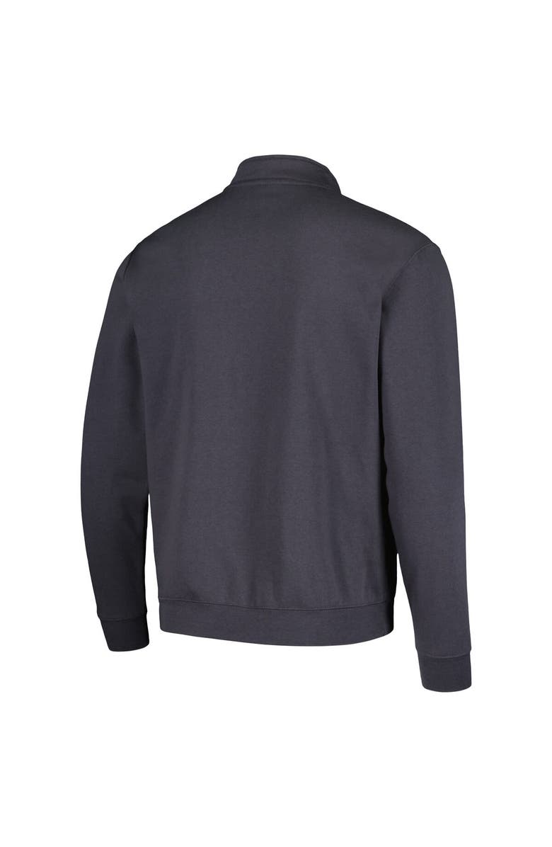 COLOSSEUM Men's Colosseum Charcoal Virginia Cavaliers Tortugas Team Logo Quarter-Zip Jacket, Alternate, color, Charcoal