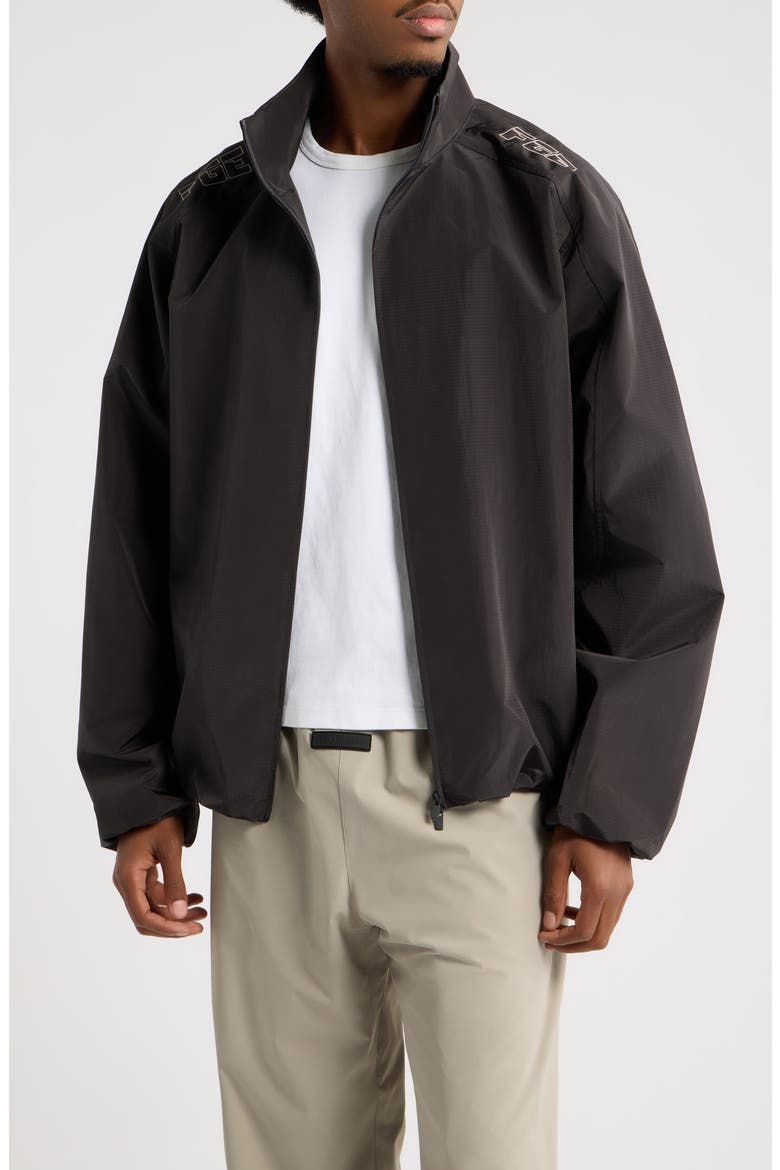Modern Moto Track Jacket, Main, color, INK BLACK