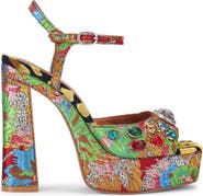 Kurt Geiger London Chelsea Platform Peep Toe Sandal