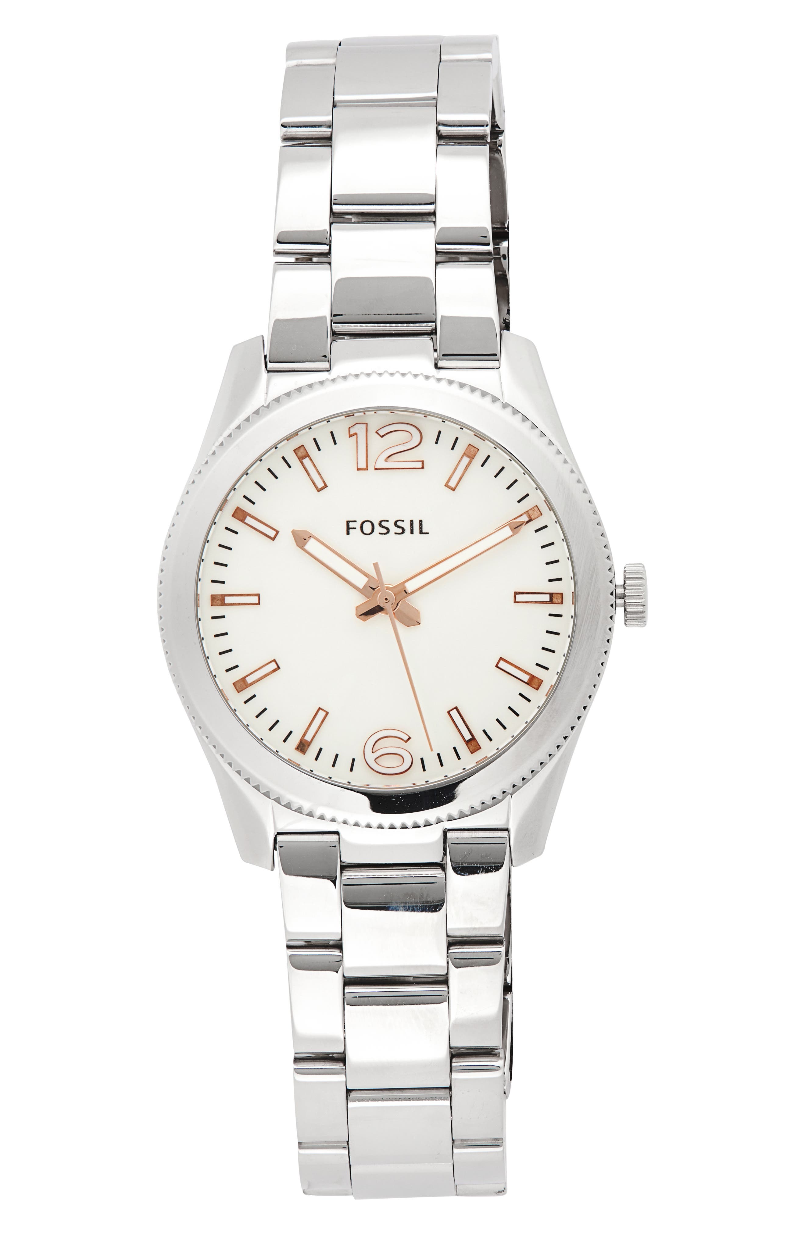 Fossil Riley Stainless Steel Bracelet Watch