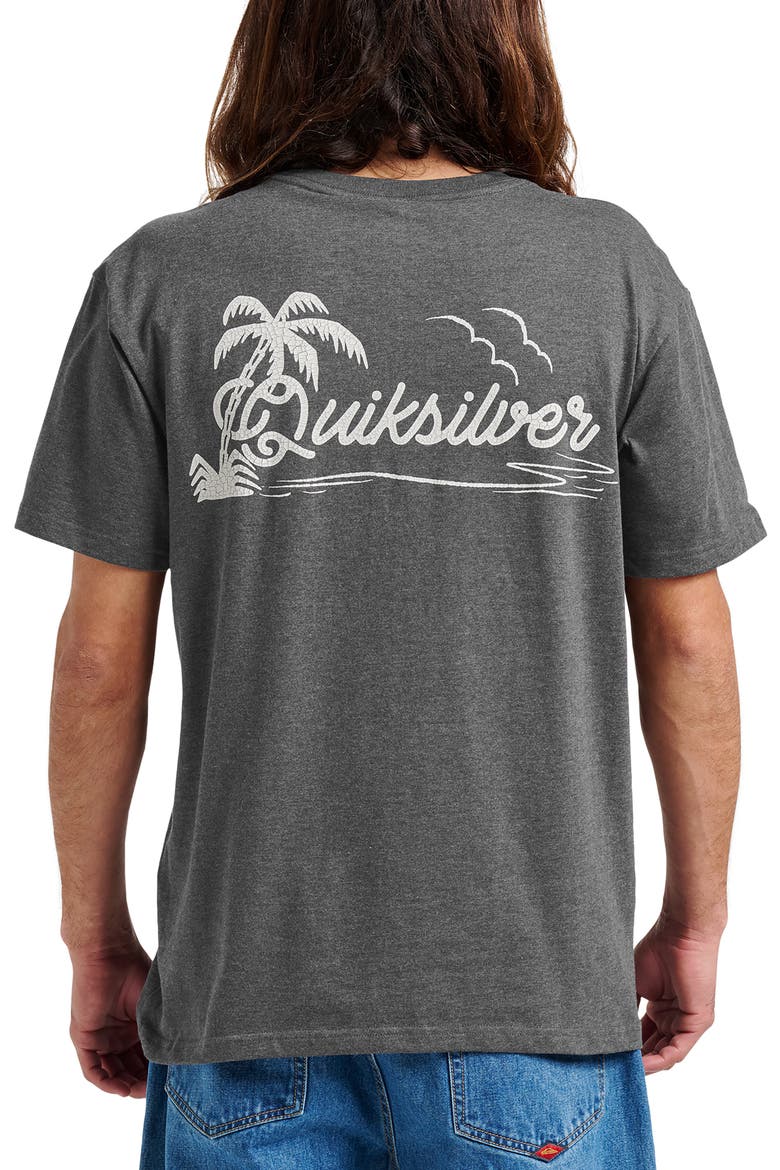 Island Vibin' Graphic T-Shirt, Alternate, color, CHARCOAL HEATHER