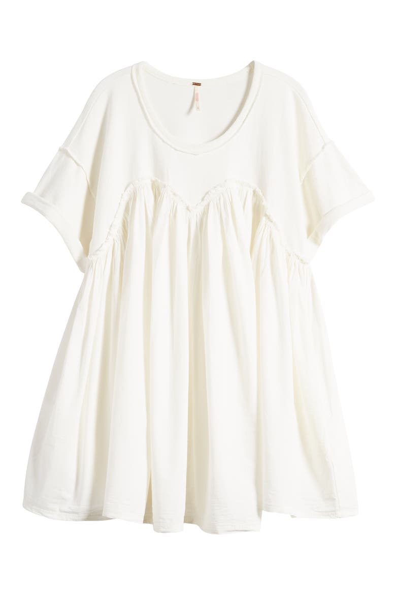 Catalina Mixed Media Minidress, Alternate, color, IVORY