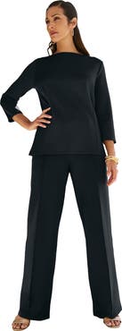 Jessica London Perfectease Boatneck Top (plus)