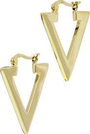 SAVVY CIE JEWELS Arrow Hoop Earrings