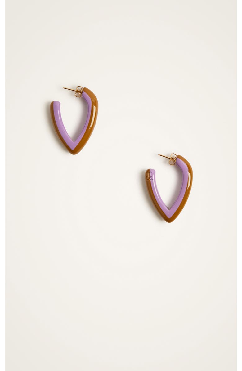 La DoubleJ Dew Earrings Bicolor Mini Bicolor Lilac, Main, color,
