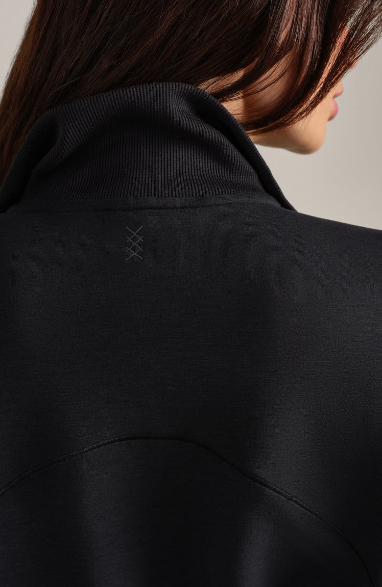 Rhone Dreamglow Snap Jacket, Alternate, color, Pure Black Heather