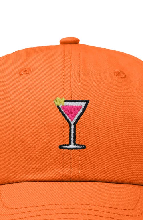 Dalix Cosmo Embroidered Casual Hat In Orange