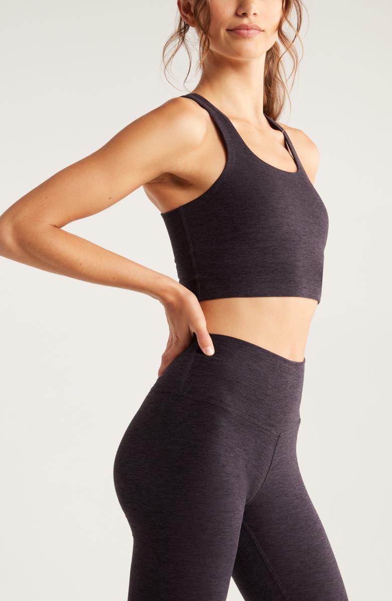 Zella Renew Mélange Support Crop Tank, Alternate, color, 