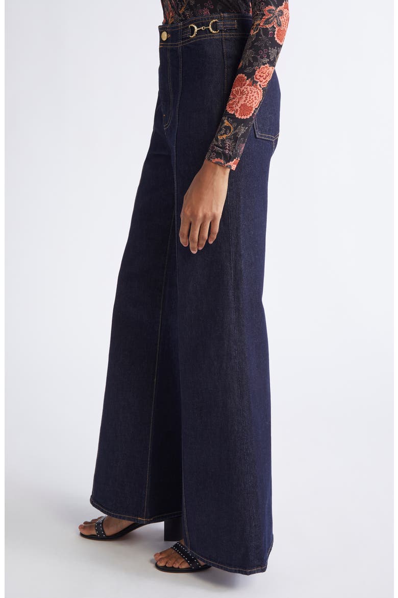 The Delphine High Waist Wide Leg Jeans, Alternate, color, TIGRIS