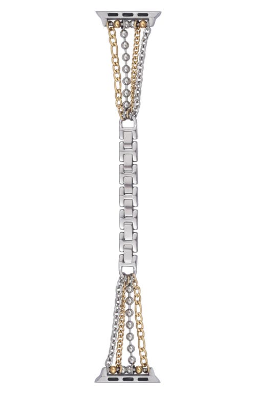 The Posh Tech Olivia Apple Watch® Bracelet Watchband In Silver/gold