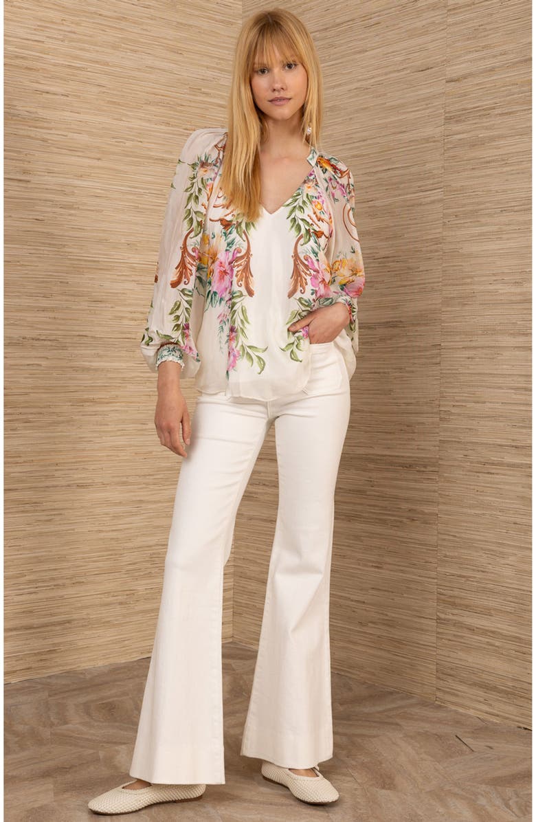 Hale Bob Aarna Chiffon Top, Main, color,