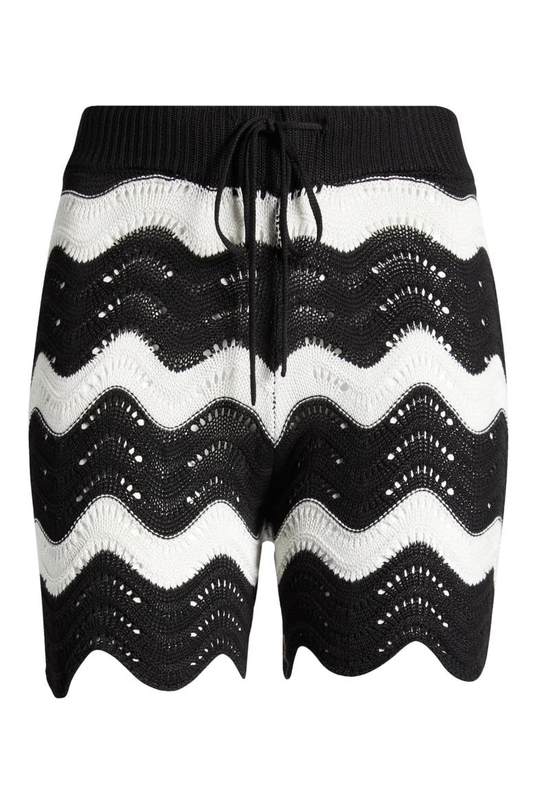 Balboa Cover-Up Shorts, Alternate, color, BLACK AND WHITE TIDES