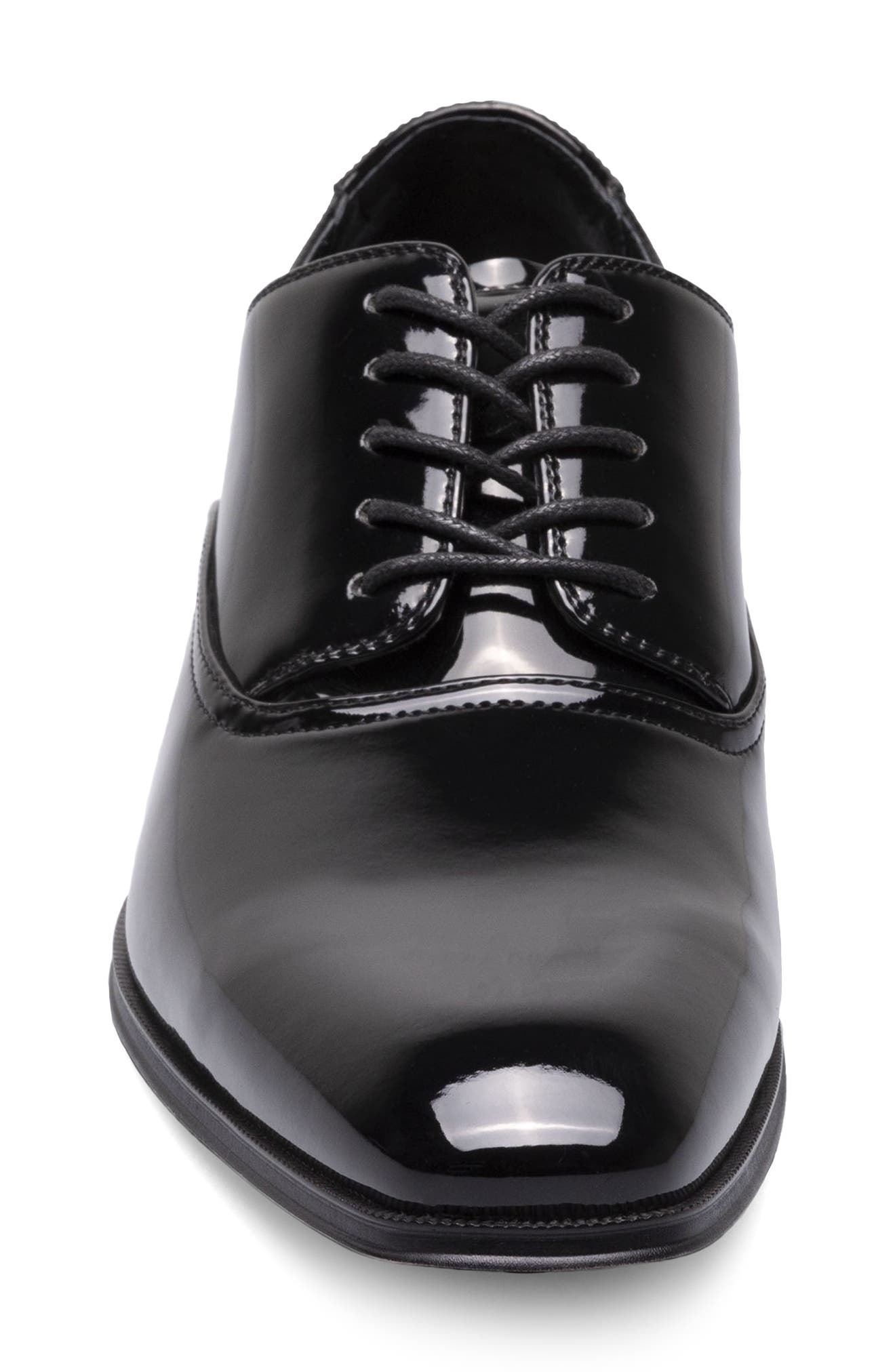 Florsheim Atlanta Plain Toe Derby, Alternate, color, Black Patent