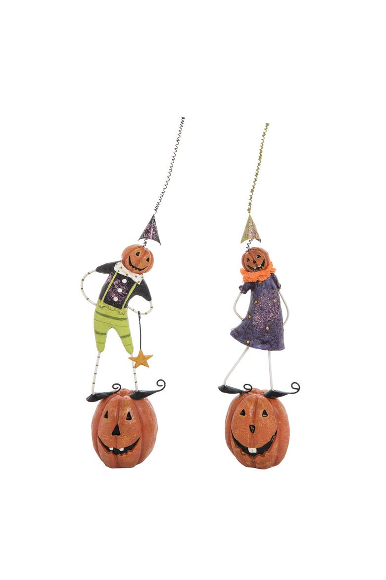 Whimsy on Pumpkin A/2 Halloween Figure, Main, color, Orange