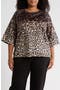 Three-Quarter Sleeve Scuba Top