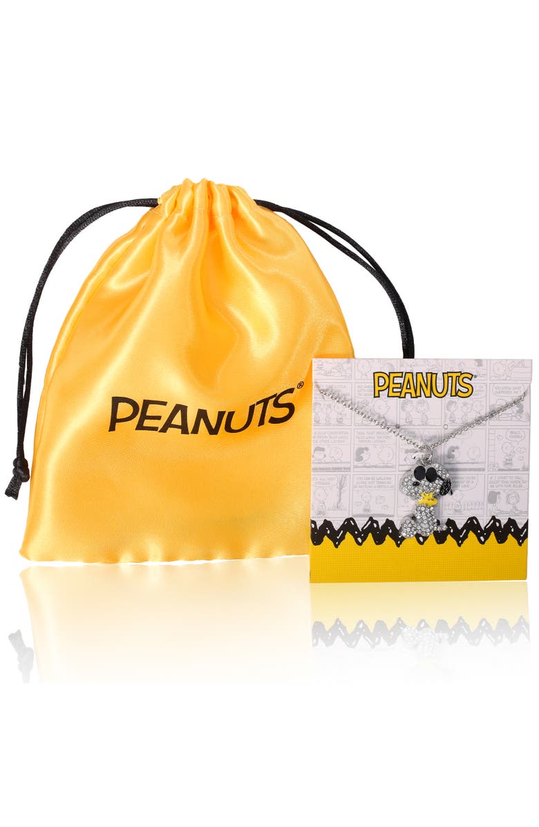 PEANUTS Joe Cool Sunglasses Necklace, Alternate, color, Silver