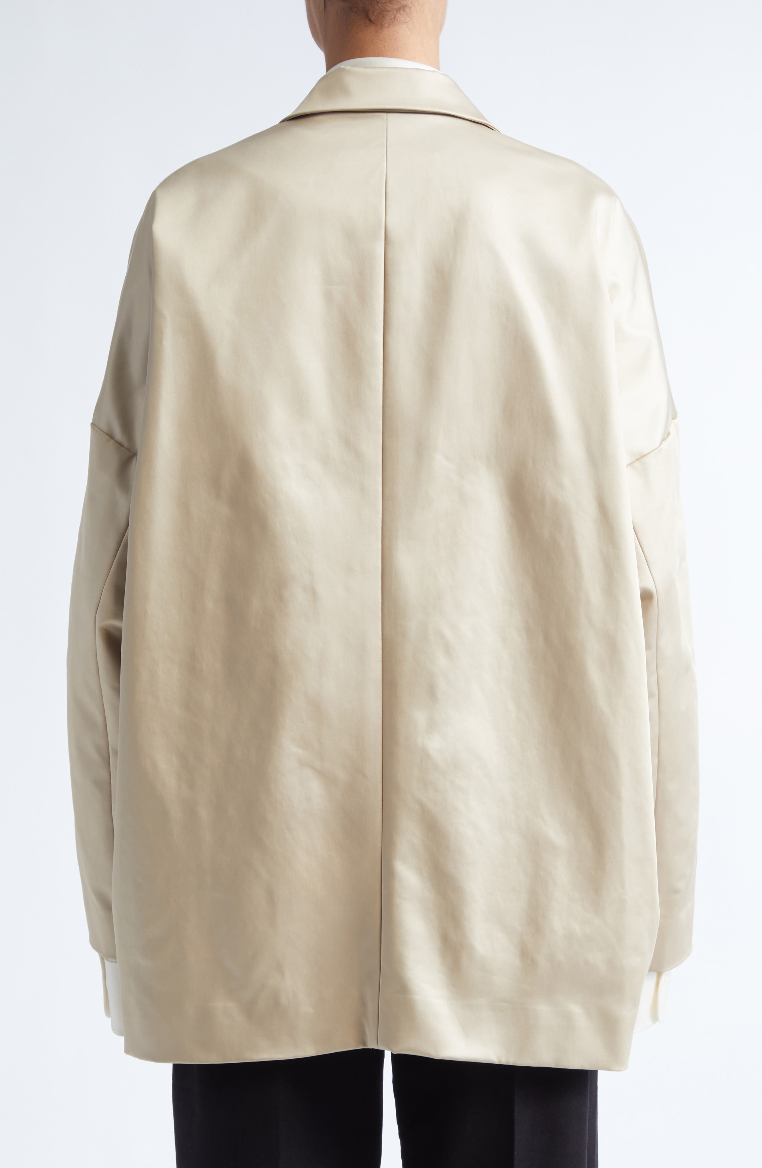 GIA STUDIOS Marisol Double Breasted Satin Jacket (Women) | Nordstrom