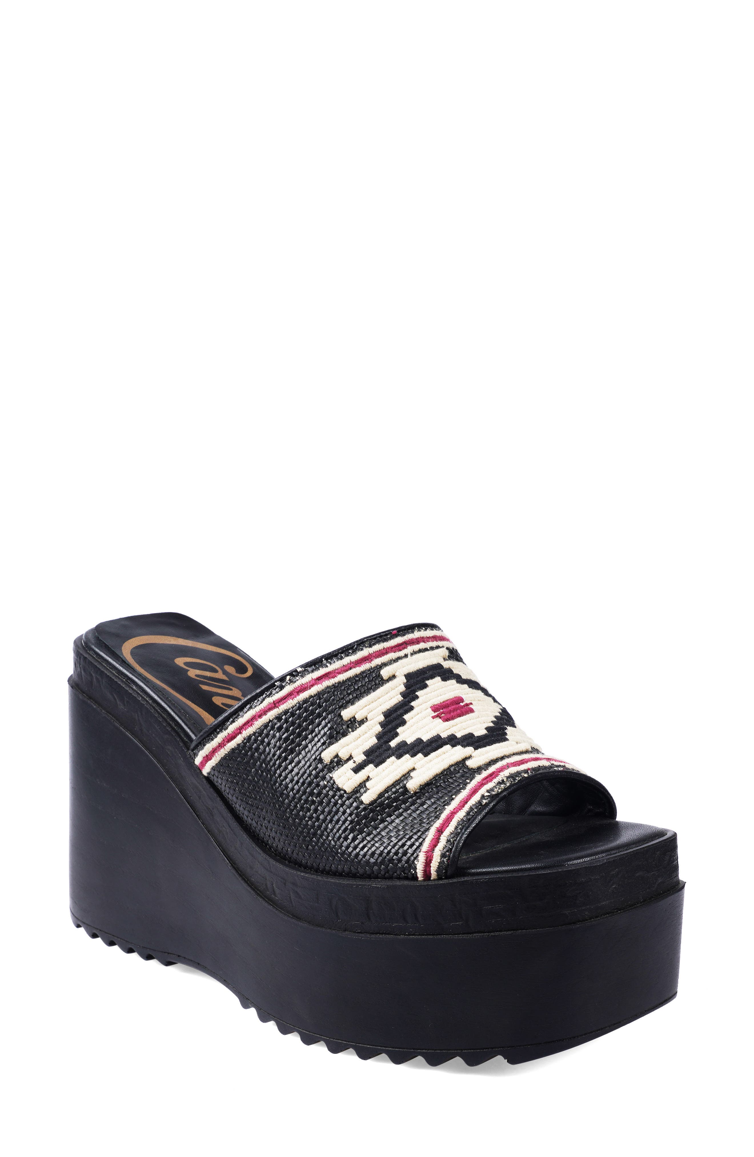 Candie's Berina Platform Wedge Sandal, Main, color, 