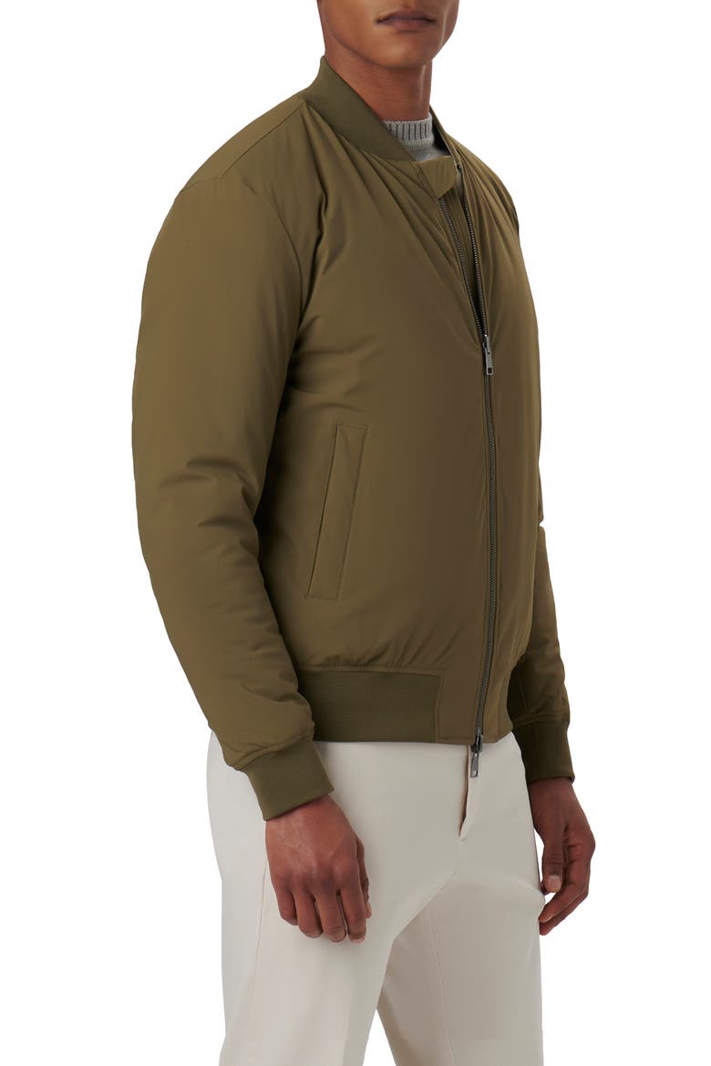 Water Resistant Reversible Bomber Jacket, Alternate, color, KHAKI