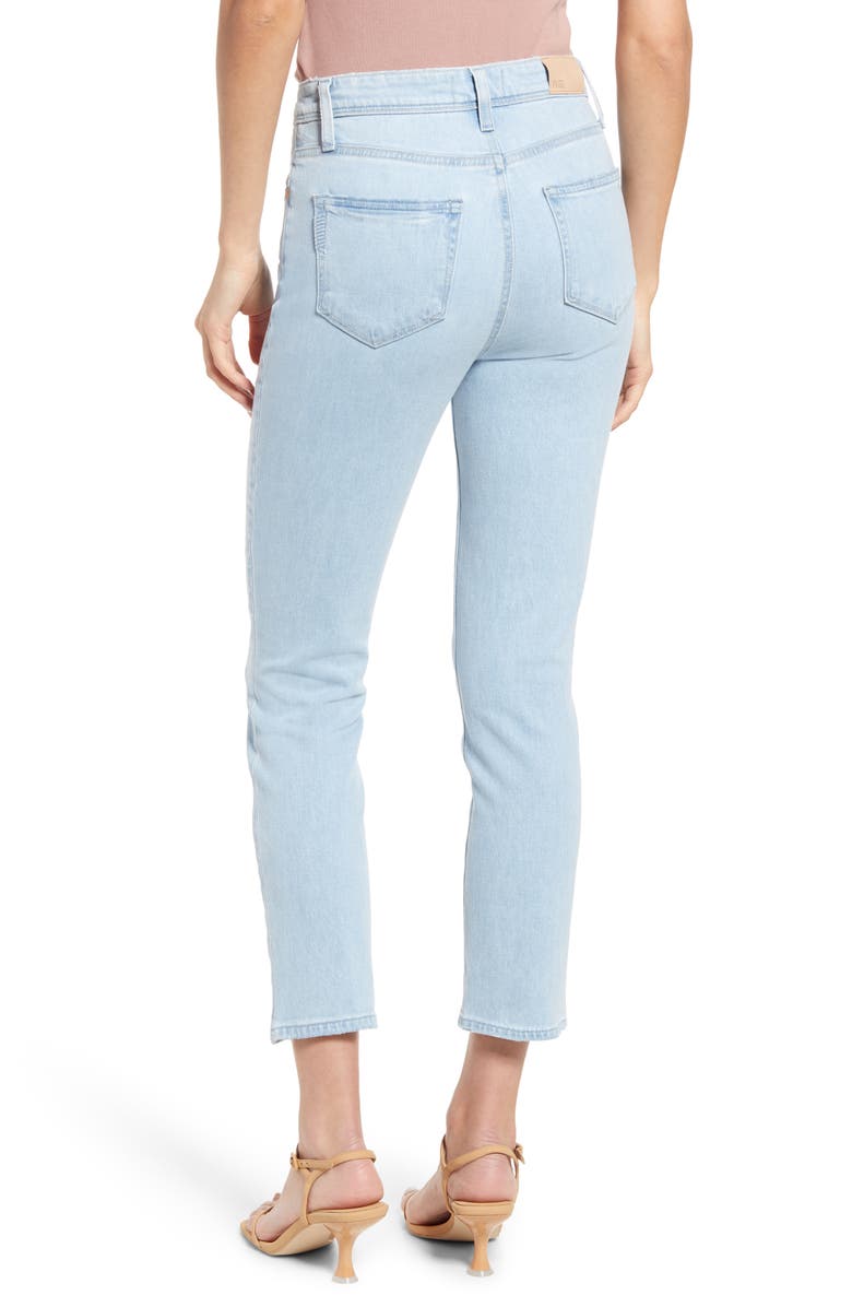 PAIGE Sarah Crop Slim Straight Leg Jeans, Alternate, color, 