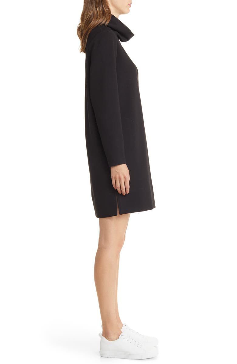 Nordstrom Scrunch Neck Long Sleeve Shift Minidress, Alternate, color,