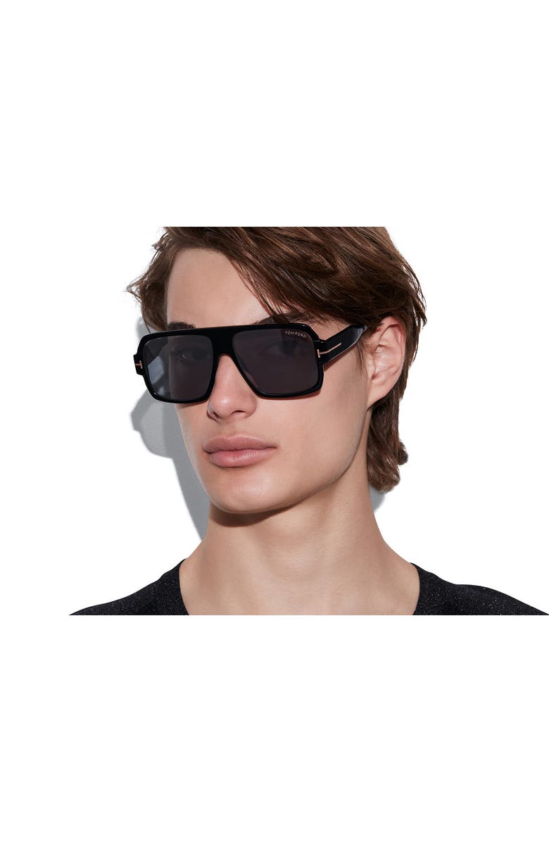 TOM FORD Camden 58mm Square Sunglasses, Alternate, color, 