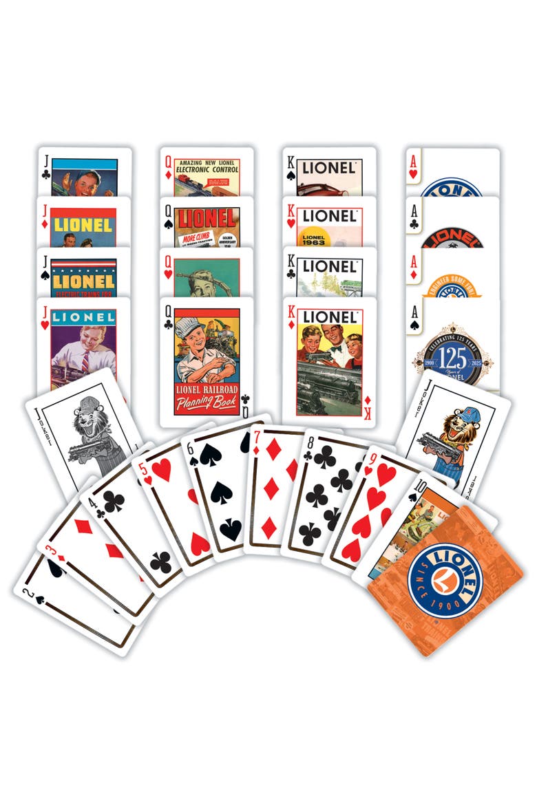 Lionel Trains Playing Cards, Alternate, color, Multicolor