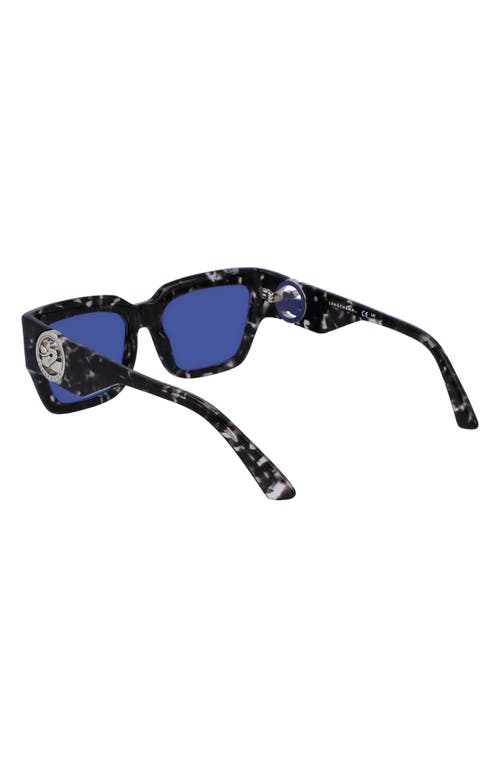 Longchamp 55mm Rectangular Sunglasses