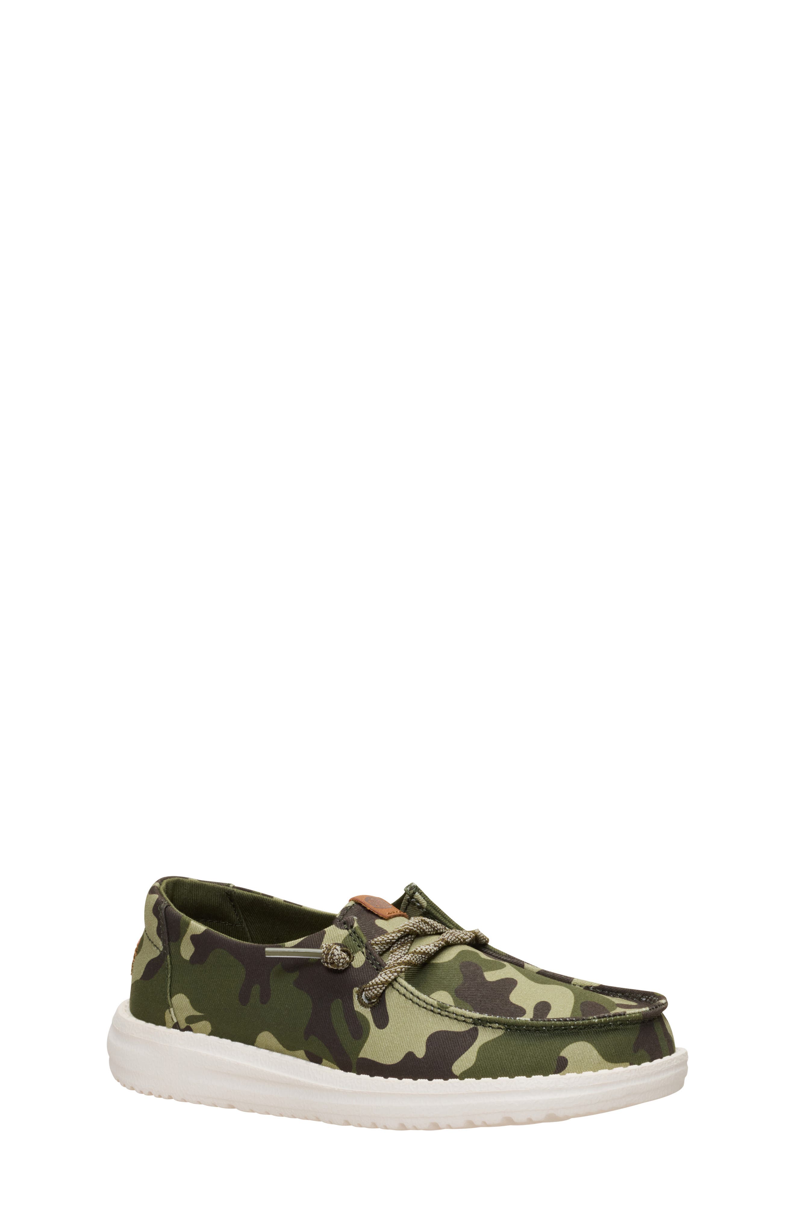 Kids' Wendy Essential Camo Slip-On Shoe, Alternate, color, GREEN