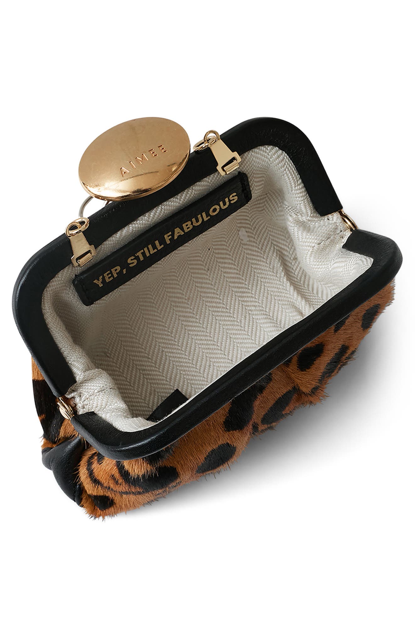 Full Circle Mini Haircalf Frame Crossbody Bag, Alternate, color, WILDCAT HAIRCALF