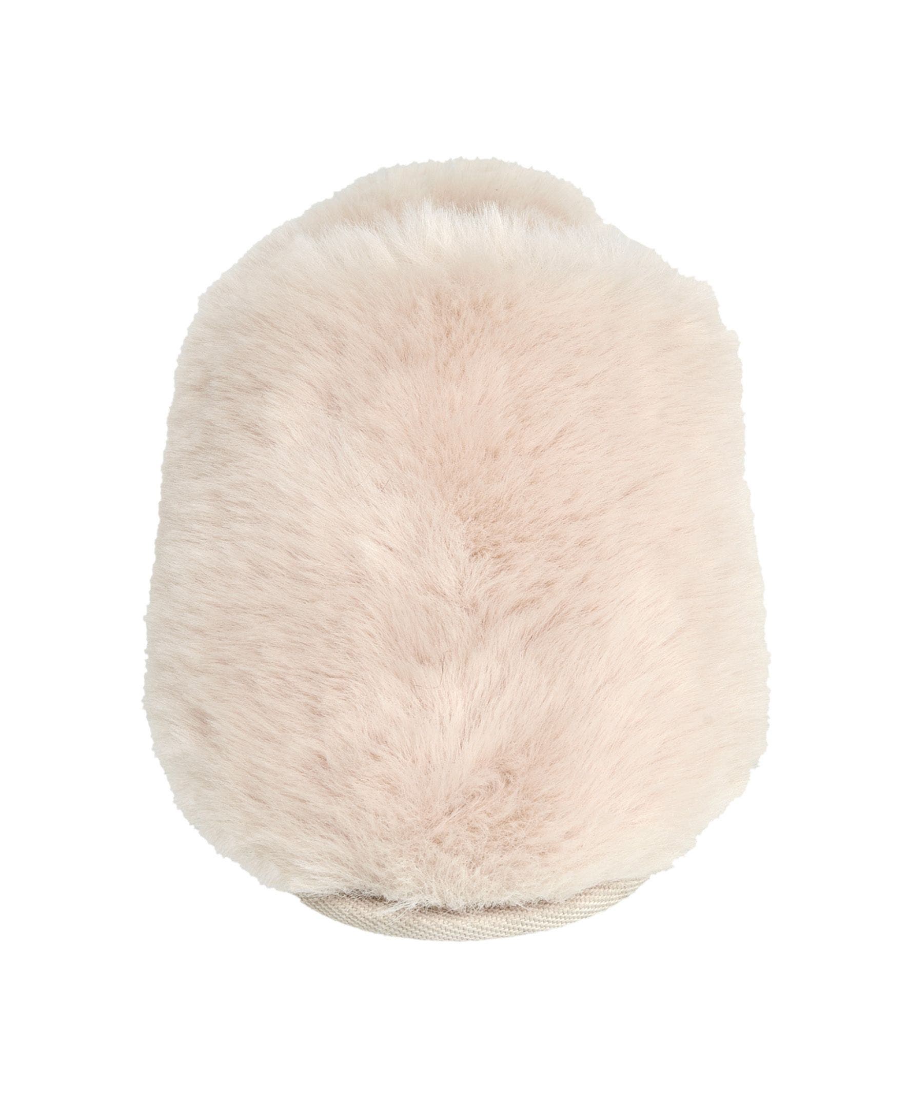 Faux Fur Closed Scuff Slipper, Alternate, color, Cream