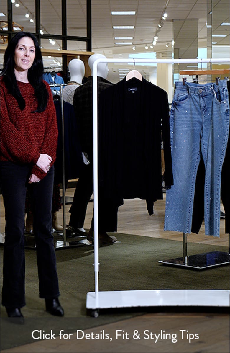 Drape Collar Rib Longline Cardigan, sales video thumbnail