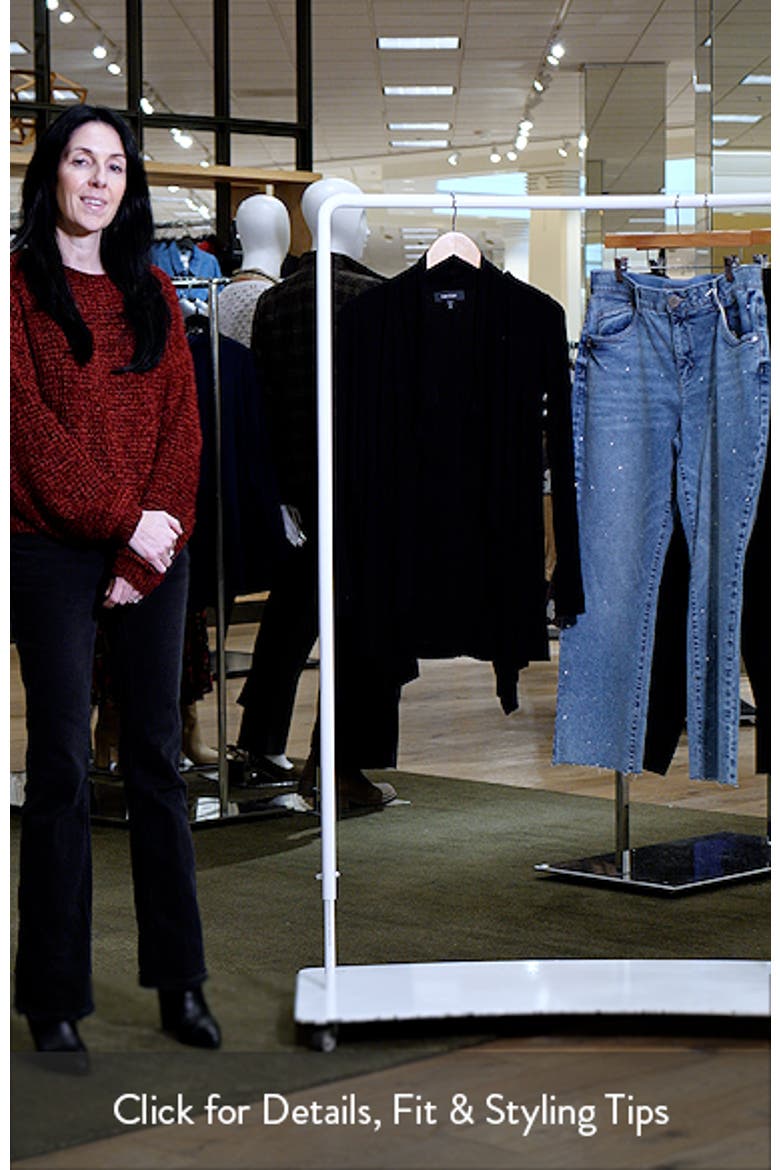 Drape Collar Rib Longline Cardigan video