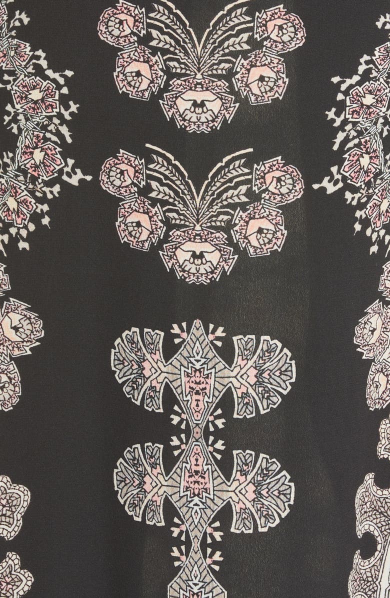 Etro Burning Silk Maxi Dress, Alternate, color, 