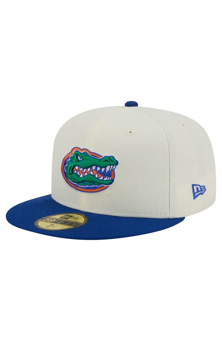 New Era Men's New Era Cream Florida Gators Chrome 59FIFTY Fitted Hat, Main, color, 