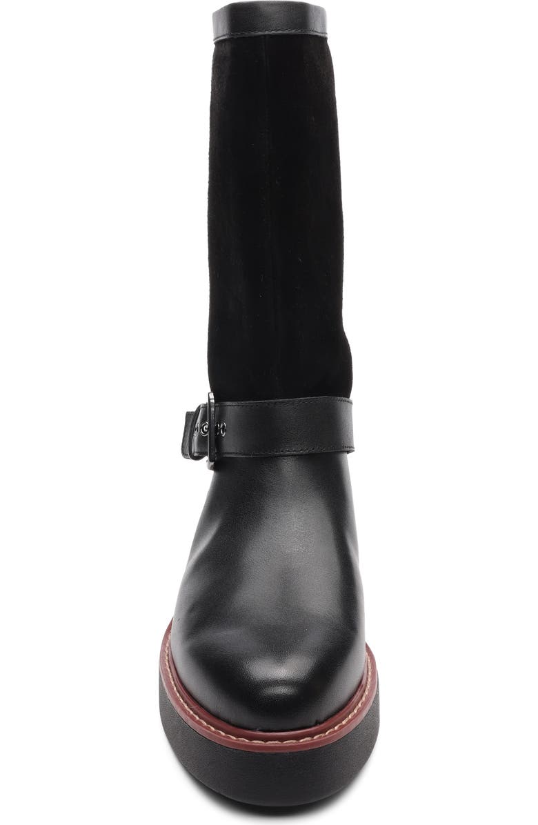 Sanctuary Milena Boot, Alternate, color, Black Leather/ Suede